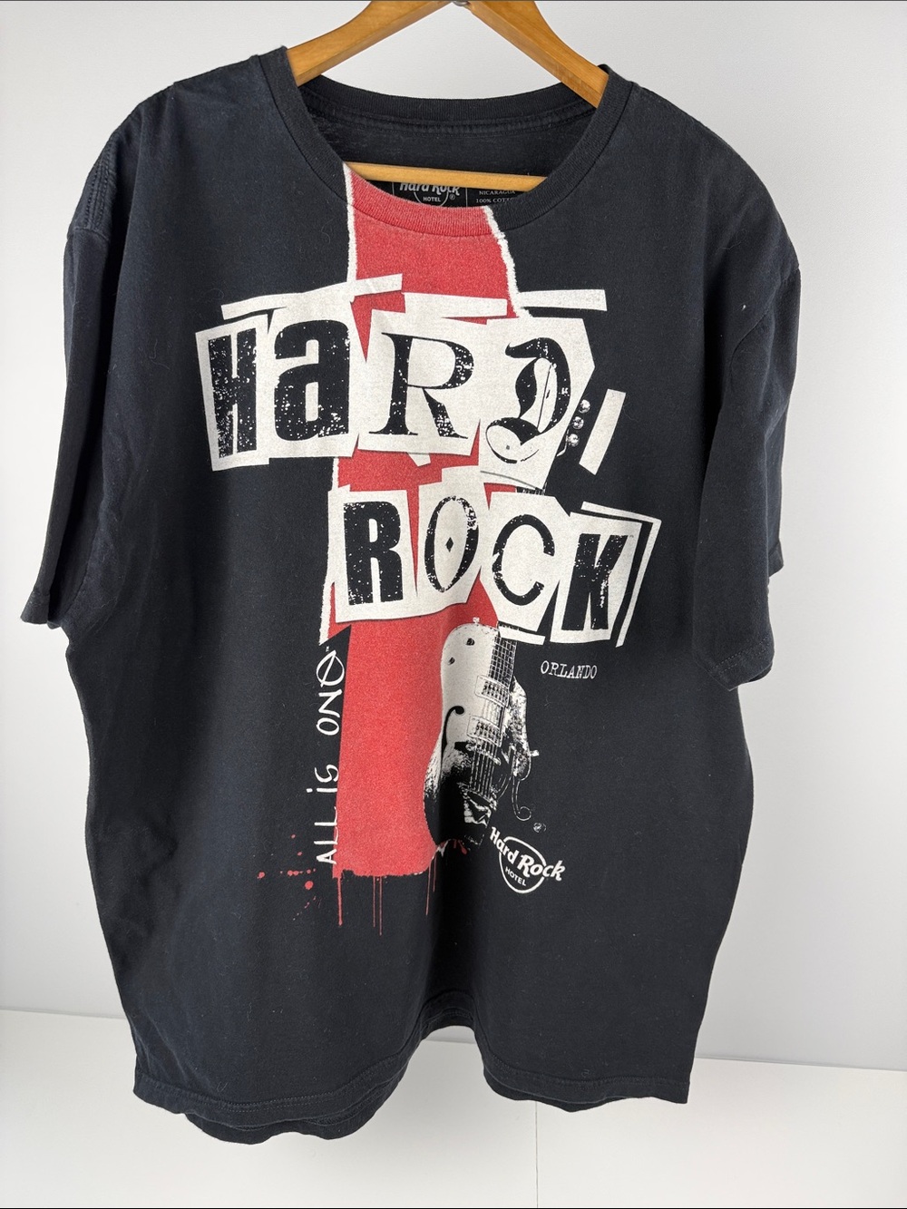Hard Rock Hotel Tee - Black & White Print